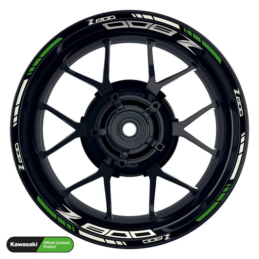 [42593-40-KM] Kawasaki Z800 Rim Decals Light Design V1