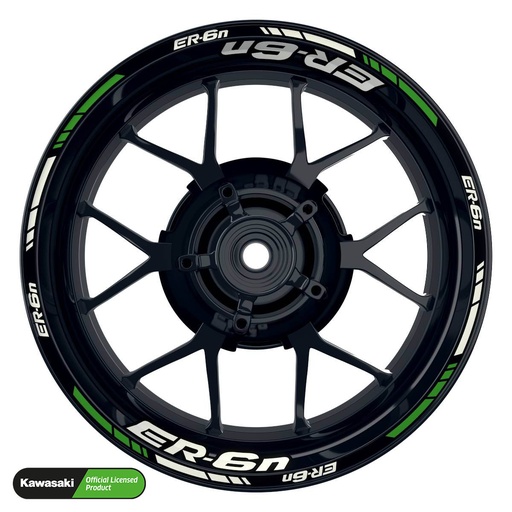 [42599-40-KM] Kawasaki ER6N Rim Decals Light Design V1