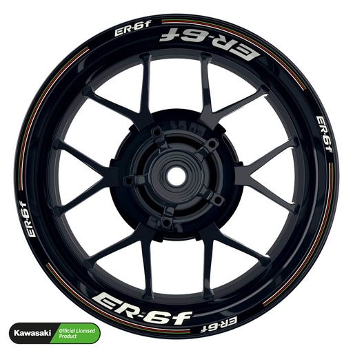 [42633-40-KM] Kawasaki ER6F Rim Decals Light Design V3