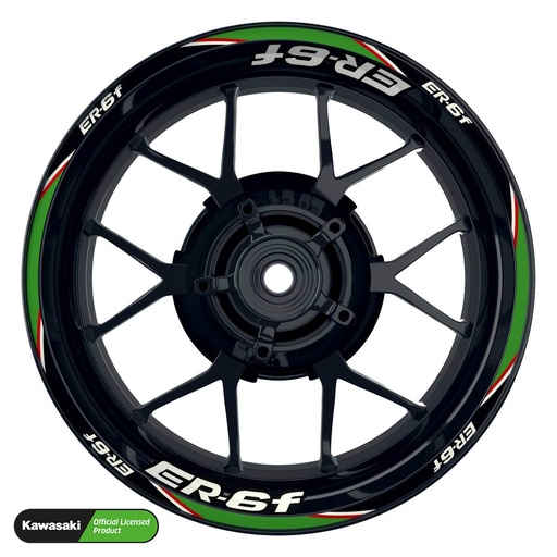 [42647-40-KM] Kawasaki ER6F Rim Decals Light Design V4