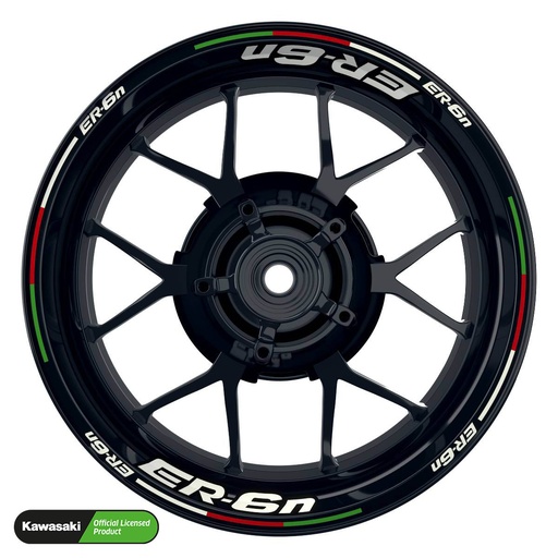 [42679-40-KM] Kawasaki ER6N Rim Decals Light Design V5