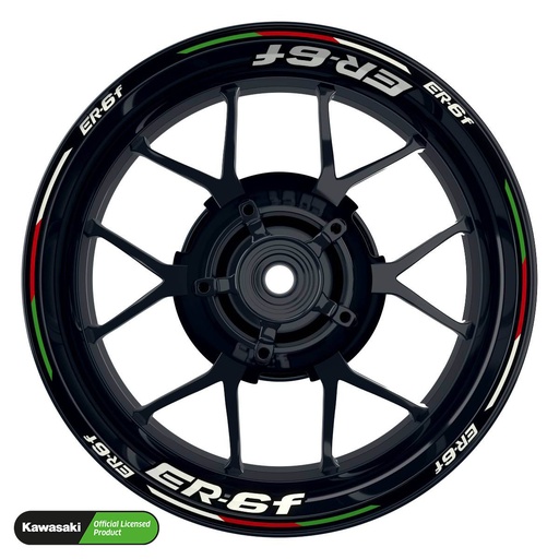 [42696-40-KM] Kawasaki ER6F Rim Decals Light Design V6