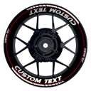 Individuelle Felgenaufkleber "Clean" schwarz Premium Wheelsticker