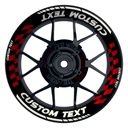 Individuelle Felgenaufkleber "GRID schwarz" Premium Wheelsticker