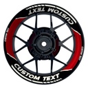 Individuelle Felgenaufkleber "Laser" schwarz Premium Wheelsticker