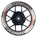 Individuelle Felgenaufkleber "Saw weiss" Premium Wheelsticker