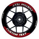 Individuelle Felgenaufkleber "Storm" schwarz Premium Wheelsticker