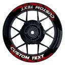 Individuelle Felgenaufkleber "Chainsaw" Premium geteilt Wheelsticker