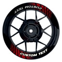 Individuelle Felgenaufkleber "Hypnotic" Premium geteilt Wheelsticker