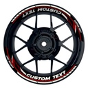 Individuelle Felgenaufkleber "Razor" Premium geteilt Wheelsticker