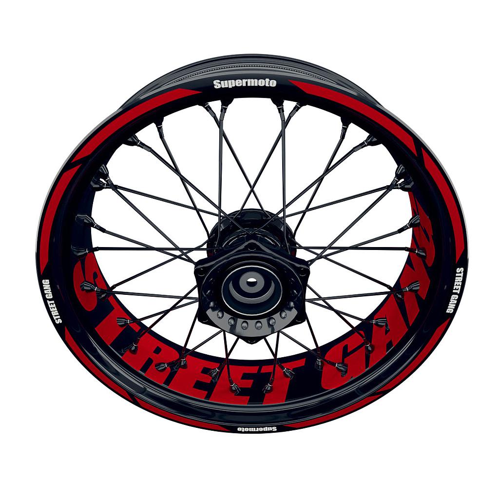 StreetGang Rim Decals Supermoto