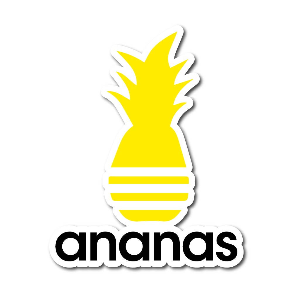 [7392-03-02] Ananas Sticker 10cm high