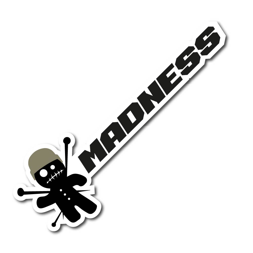 [7721-03-02] Madness Aufkleber 10cm breit