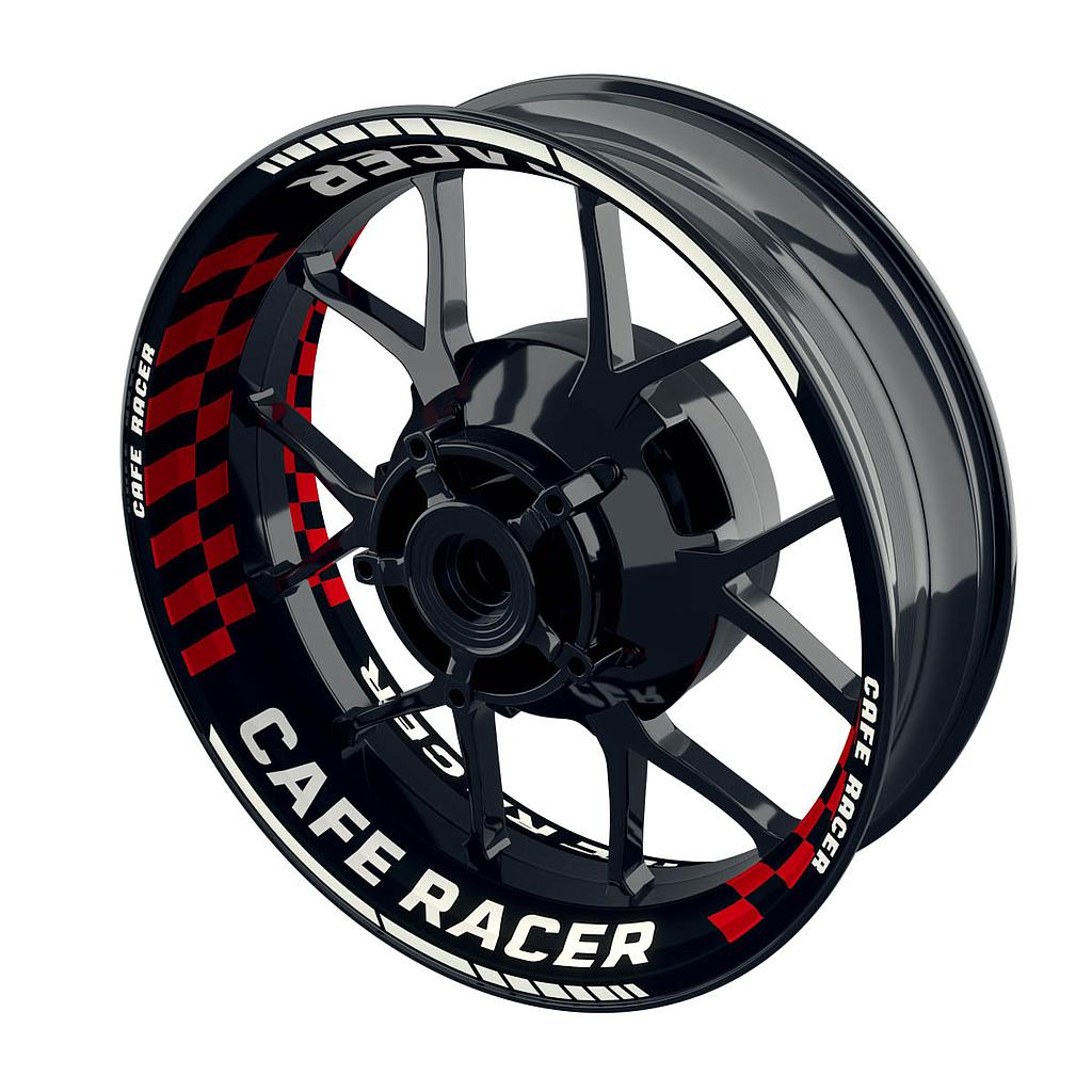 Cafe Racer Rim Decals Premium Design Grid B