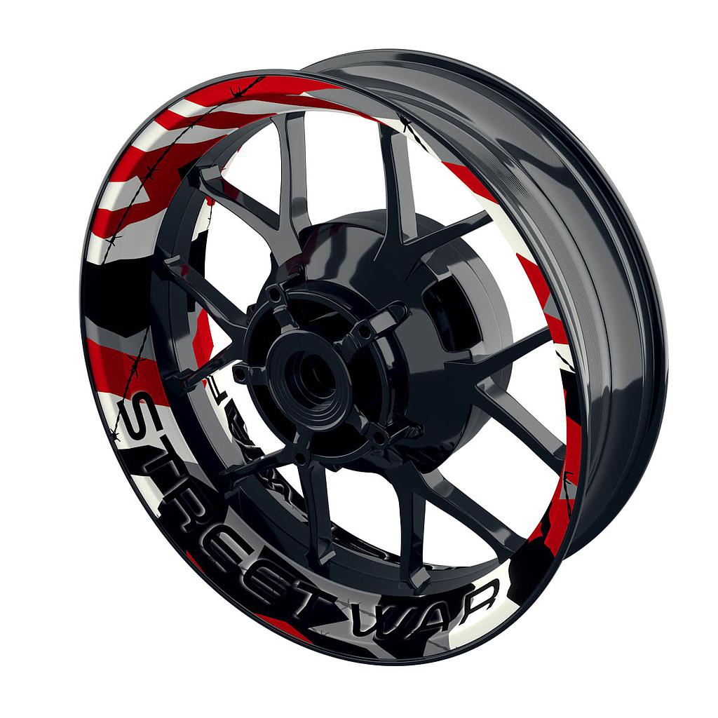 Camouflage Redwood eckig clean Rim Decals Premium