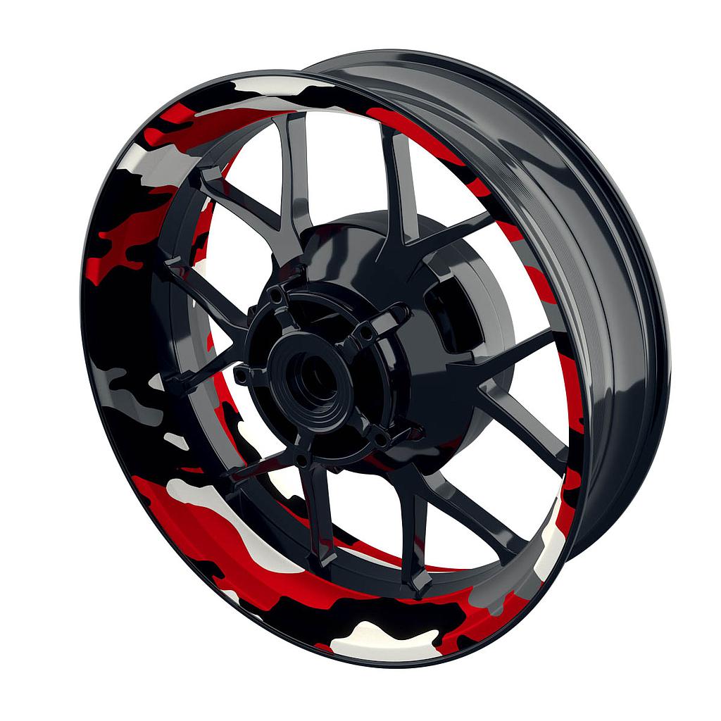 Camouflage Redwood rund clean Rim Decals Premium